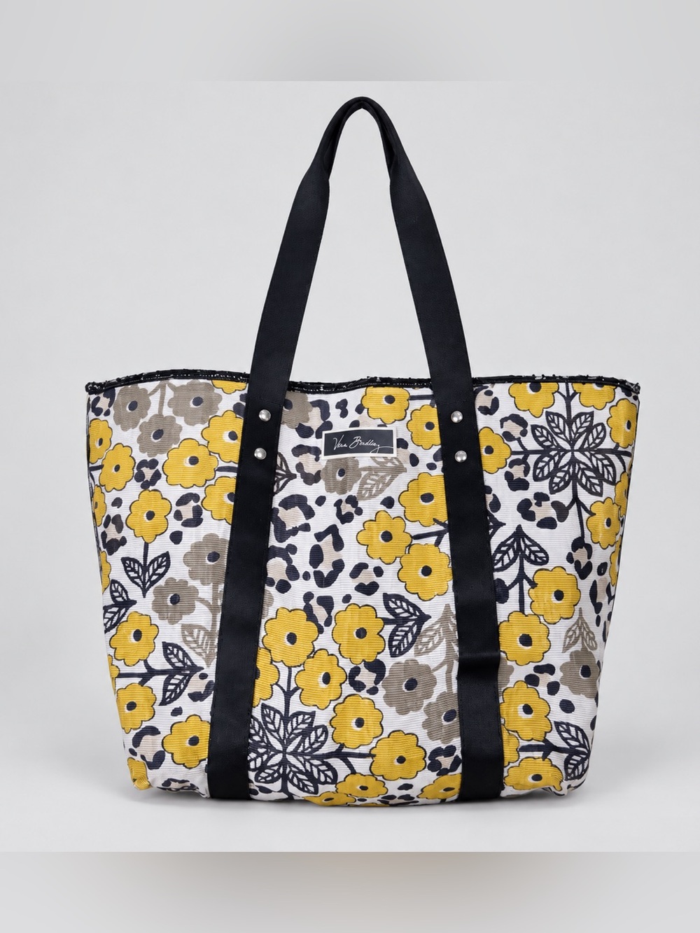 Vera Bradley Go Wild Tote Bag Large Bohemian Floral Beach Coastal Euro Summer